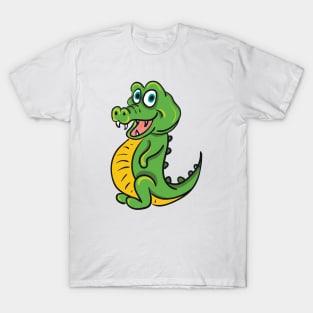 Cute crocodile or alligator cartoon T-Shirt